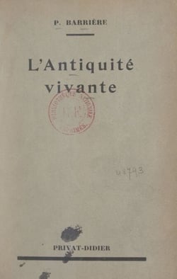 L'Antiquité vivante