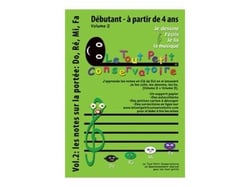 Je dessine, j'écris, je lis la musique t.2 - les notes sur la portée : Do, Ré, Mi,Fa - débutant