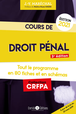 Cours de droit pénal 2021 - Tout le programmes en fiches et en schémas