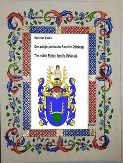 Die adlige polnische Familie Deborog. The noble Polish family Deborog.