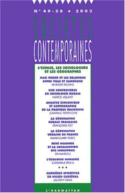 L'espace, les sociologues et les géographes - n° 49-50