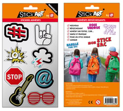 Stick Art - 8 stickers adhésifs réfléchissants