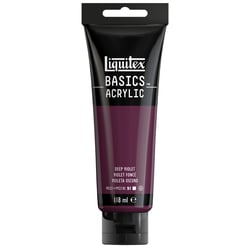 Tube 118 ml de peinture acrylique Liquitex - Basics - violet foncé