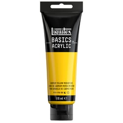Tube 118 ml de peinture acrylique Liquitex - Basics - jaune cadmium moyen