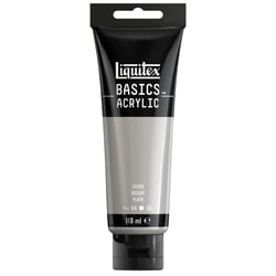 Tube 118 ml de peinture acrylique Liquitex - Basics - argent