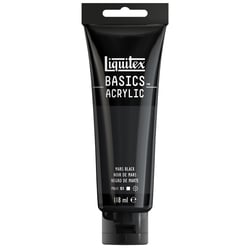 Tube 118 ml de peinture acrylique Liquitex - Basics - noirs de mars