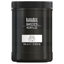 Acrylique Liquitex Basics - 946 ml - noir ivoire