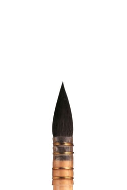 Pinceau aquarelle à lavis pointu pur petit-gris n°5