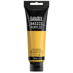 Tube 118 ml de peinture acrylique Liquitex - Basics - jaune