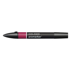 Marqueur double pointe Winsor & Newton - ProMarker - R424 - bordeaux - Permanent