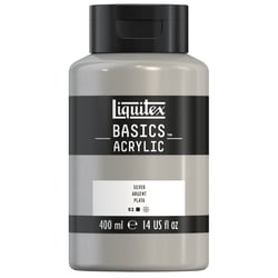 Acrylique Liquitex Basics - 400 ml - argent