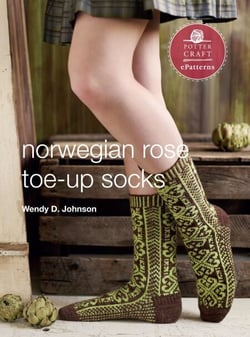 Norwegian Rose Socks - E-Pattern from Toe-Up Socks for Every Body
