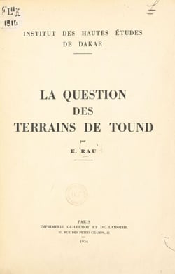 La question des terrains de Tound