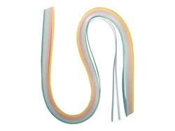 100 bandes de papier pastel - quilling - 50x0,3 cm
