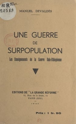 Une guerre de surpopulation - Les enseignements de la guerre italo-éthiopienne
