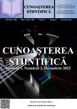 Cunoa?terea ?tiin?ifica, Volumul 1, Numarul 2, Decembrie 2022