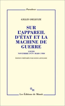 Sur l'appareil d'État et la machine de guerre - Cours novembre 1979 - mars 1980
