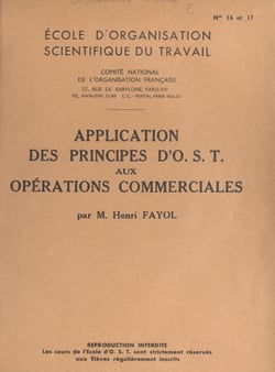Application des principes d'O.S.T. aux opérations commerciales