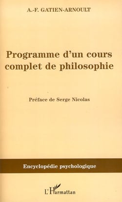 Programme d'un cours complet de philosophie