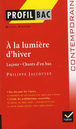 À la lumière d'hiver, de Jacottet - terminale L