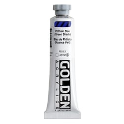 GOLDEN HEAVY BODY Series 4 - Peinture - acrylique - bleu phtalo (ombre verte) - 59 ml