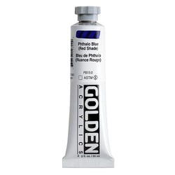 GOLDEN HEAVY BODY Series 4 - Peinture - acrylique - bleu phthalo (ton rouge) - 59 ml