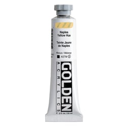Peinture acrylique Golden - 59 ml - jaune de Naples