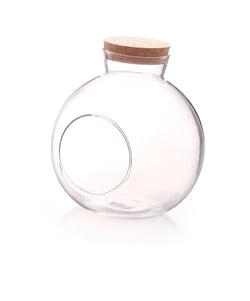 Boule verre avec bouchon liège - 17cm