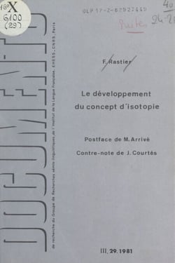Le développement du concept d'isotopie