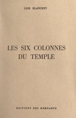 Les six colonnes du temple