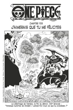 One Piece édition originale - Chapitre 1133 - J'aimerais que tu me félicites