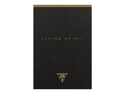 1 carnet - Format A6 10.5 x 14.8 cm - Flying Spirit Black - Clairefontaine - 140 pages lignées - Designs assortis