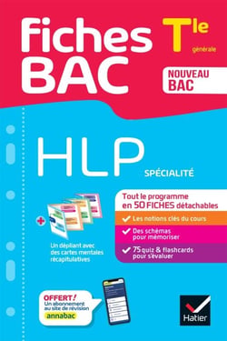 Fiches bac - HLP Tle (spécialité) - Bac 2027 - tout le programme en fiches de révision détachables