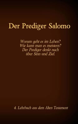 Die Bibel - Das Alte Testament - Der Prediger Salomo - Einzelausgabe, Großdruck, ohne Kommentar