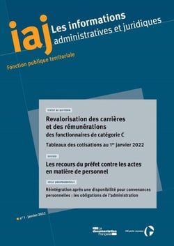IAJ : Revalorisation des carrières et des rémunérations des fonctionnaires de catégorie C - Janvier 2022