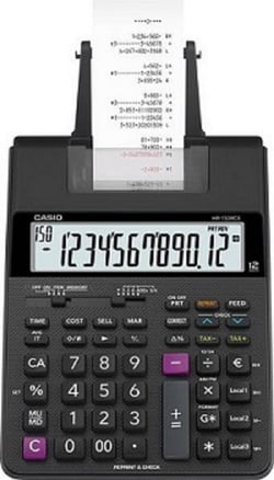 Calculatrice imprimante Casio - Professionnel - HR-150RCE - Noir