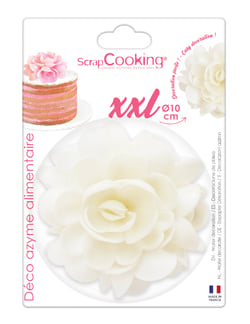 Décor azymes fleurs blanches XXL - Scrapcooking