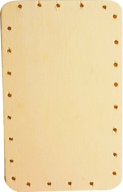 Fond de panier contreplaqué rectangle - 20x12cm