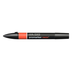 Marqueur double pointe Winsor & Newton - ProMarker - Néon - rouge incandescent - Permanent