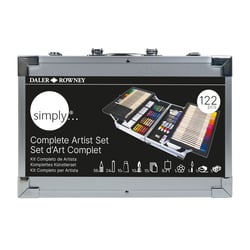 Valise complète de l'artiste de 122 pièces Daler Rowney - Simply 