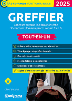 Greffier - Tout-en-un - Catégorie B - Concours 2026-2027