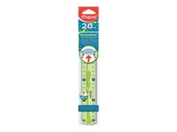 Règle double décimètre incassable flex 20cm - Maped - Coloris Assortis