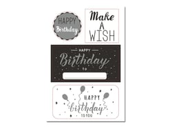  Lot de 16 jeux d'adhésifs de décoration Clairefontaine Excellia Océane Birthday