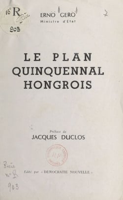 Le plan quinquennal hongrois