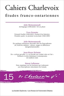 Cahiers Charlevoix 15 - Études franco-ontariennes