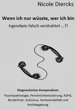 Wenn ich nur wüsste, wer ich bin - Irgendwie falsch verdrahtet         Diagnostisches Kompendium:  Psychopathologie, Persönlichkeitsstörung, ADHS, Borderliner, Autismus, Hochsensibilität und Hochbegabung.