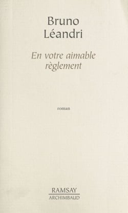 En votre aimable règlement