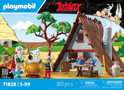 Playmobil - Astérix : Hutte d'Astérix avec Panoramix - 71828 - Astérix