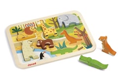 Chunky puzzle bois Zoo - 7 pièces