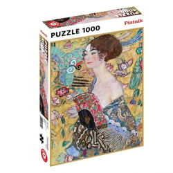 Puzzle 1000 pièces - Klimt : Dame à l'éventail - Piatnik